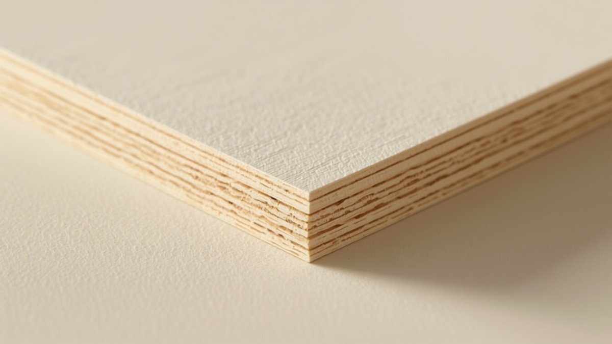 A machine-sealed board edge with seamless banding, ultra-smooth laminate surface