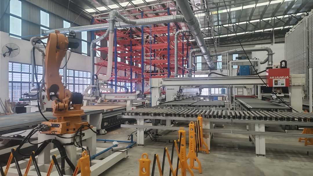 Fully automatic wood panel cabinet line in JB