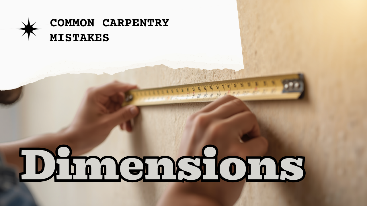 Getting dimensions wrong - carpentry mistake Singapore