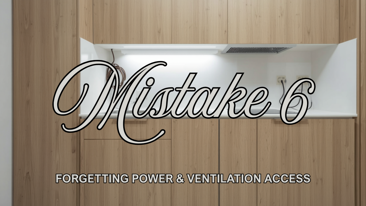 Forgetting access power ventilation cables - carpentry mistake Singapore