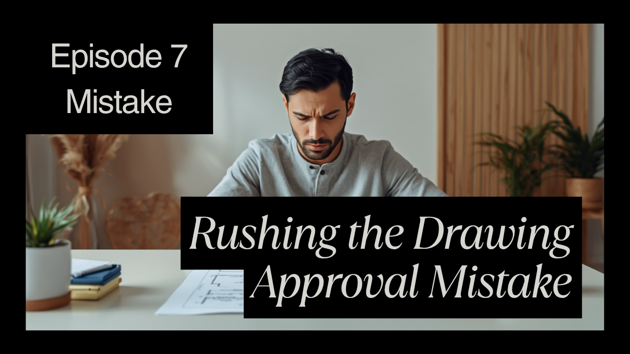 Rushing drawing approval - carpentry mistake Singapore