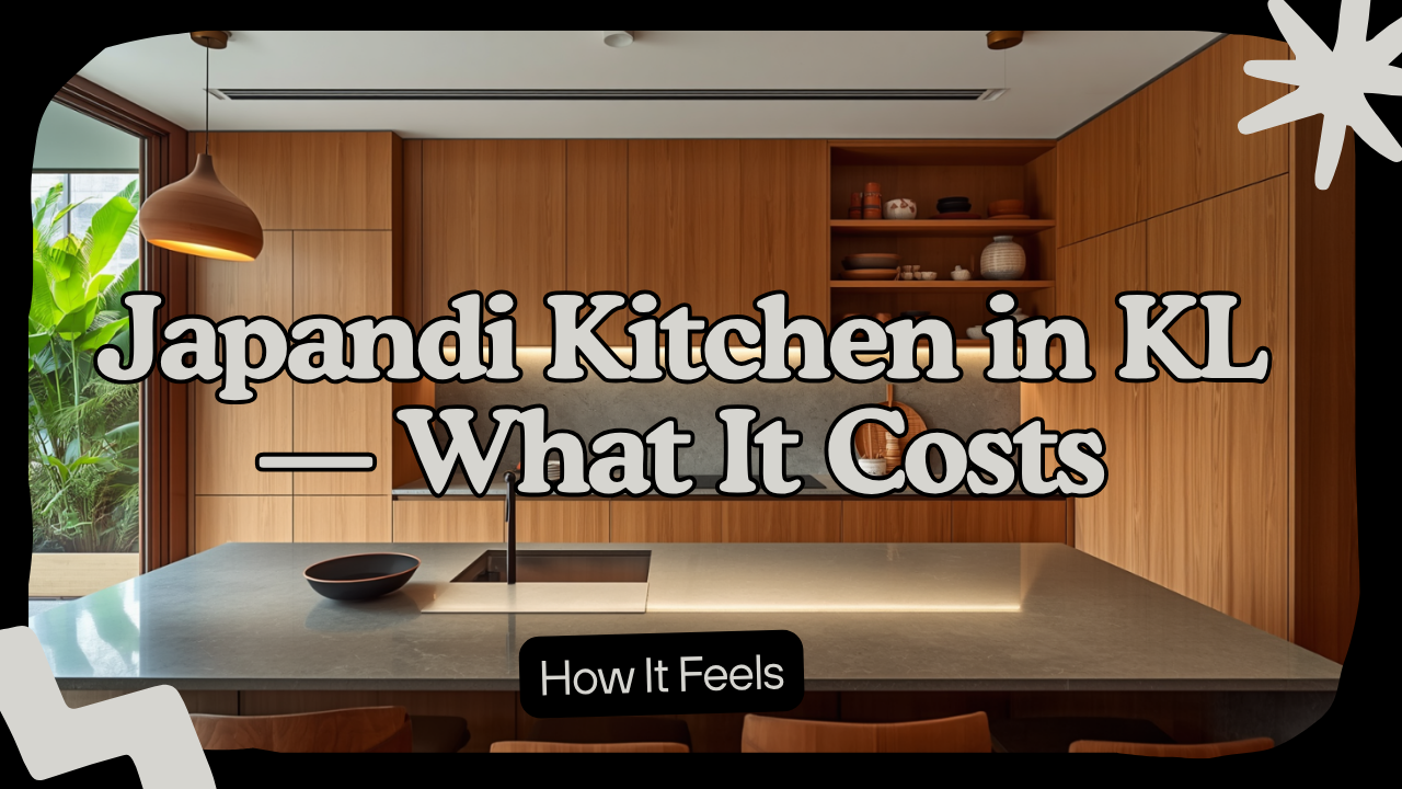 KL Japandi kitchen renovation &mdash; what it costs and how it feels