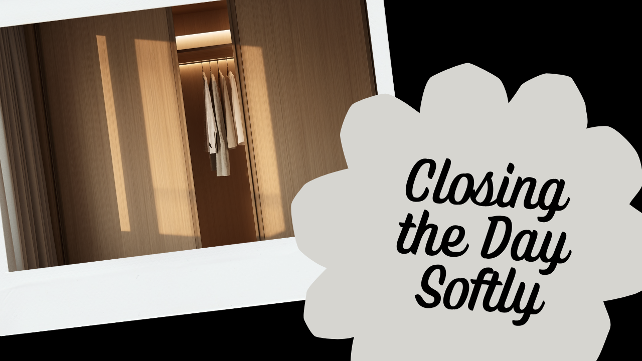 Japandi wardrobe Singapore &mdash; closing the day softly
