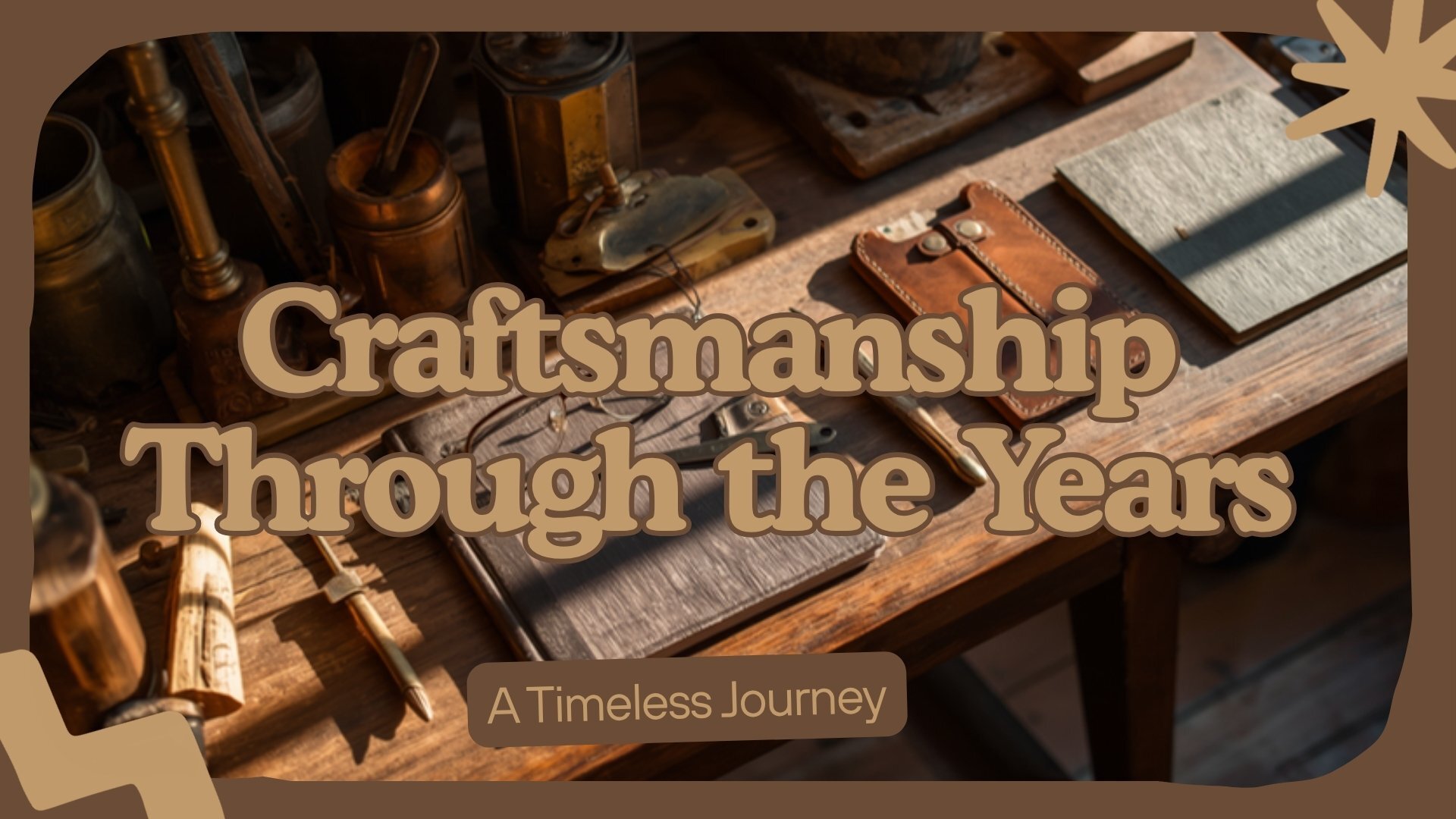 A craftsman's desk after 27 years &mdash; measuring tools, worn notebook and wood samples