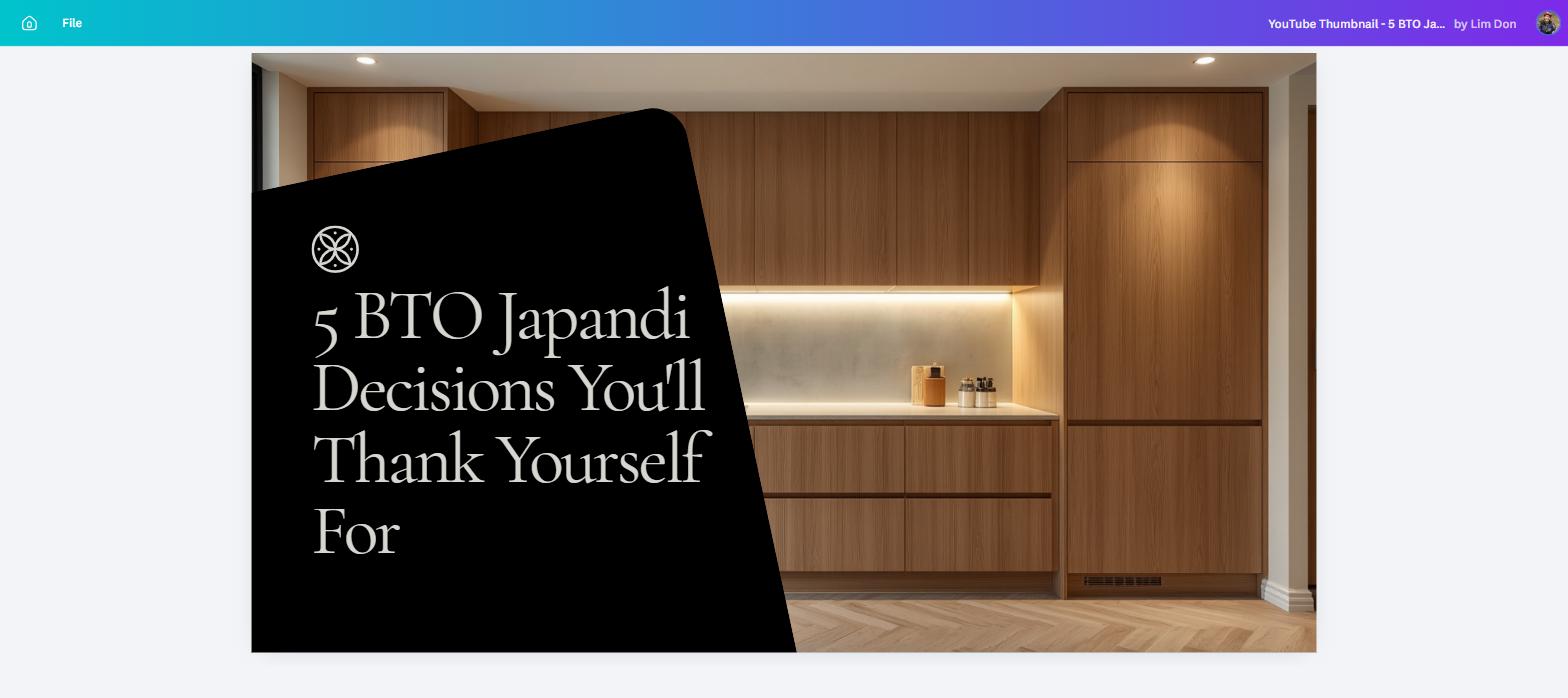 Five Japandi BTO kitchen decisions Singapore